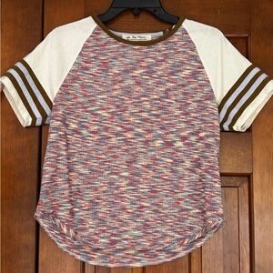 Colorful Raglan Sleeve T-Shirt
